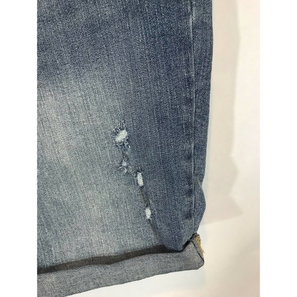 Isabel Maternity Bermuda Denim Shorts - Distressed - Picture 8 of 10